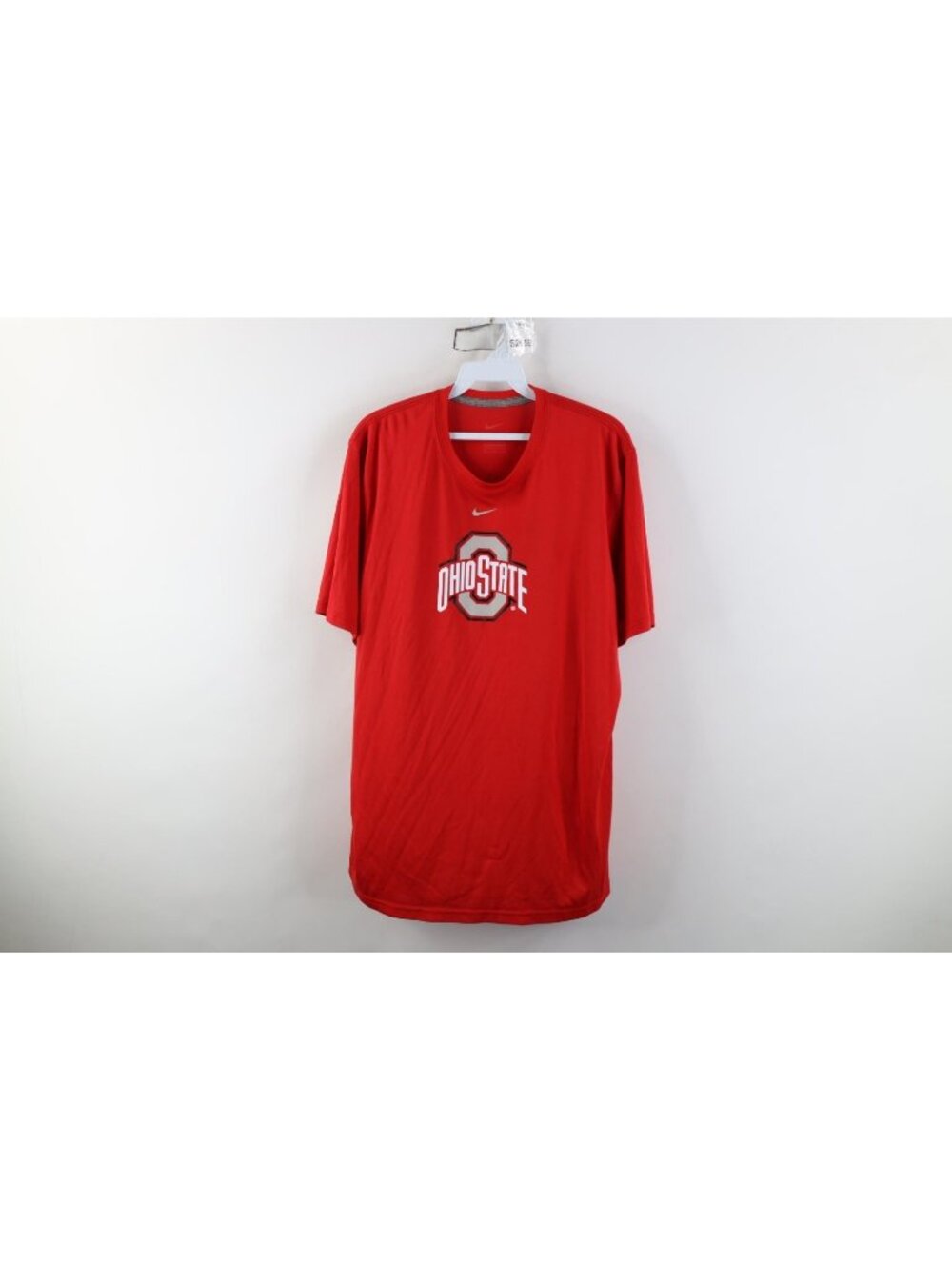 Nike Mens Medium Travis Scott Center Swoosh Ohio State University T-Shirt Red
